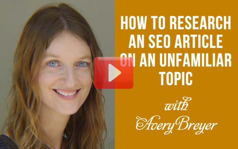 how to research an article on an unfamiliar topic