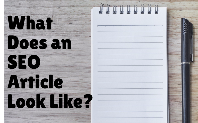 what does an SEO article look like